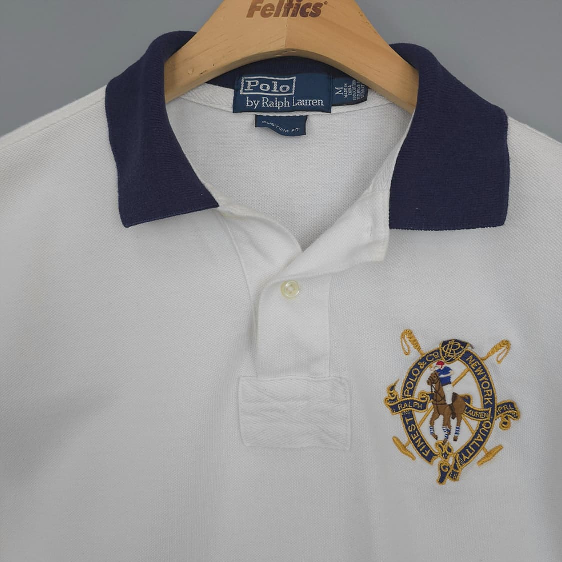 폴로 랄프로렌 Polo 엠블럼 자수 카라 반팔티셔츠 M 상품이미지2