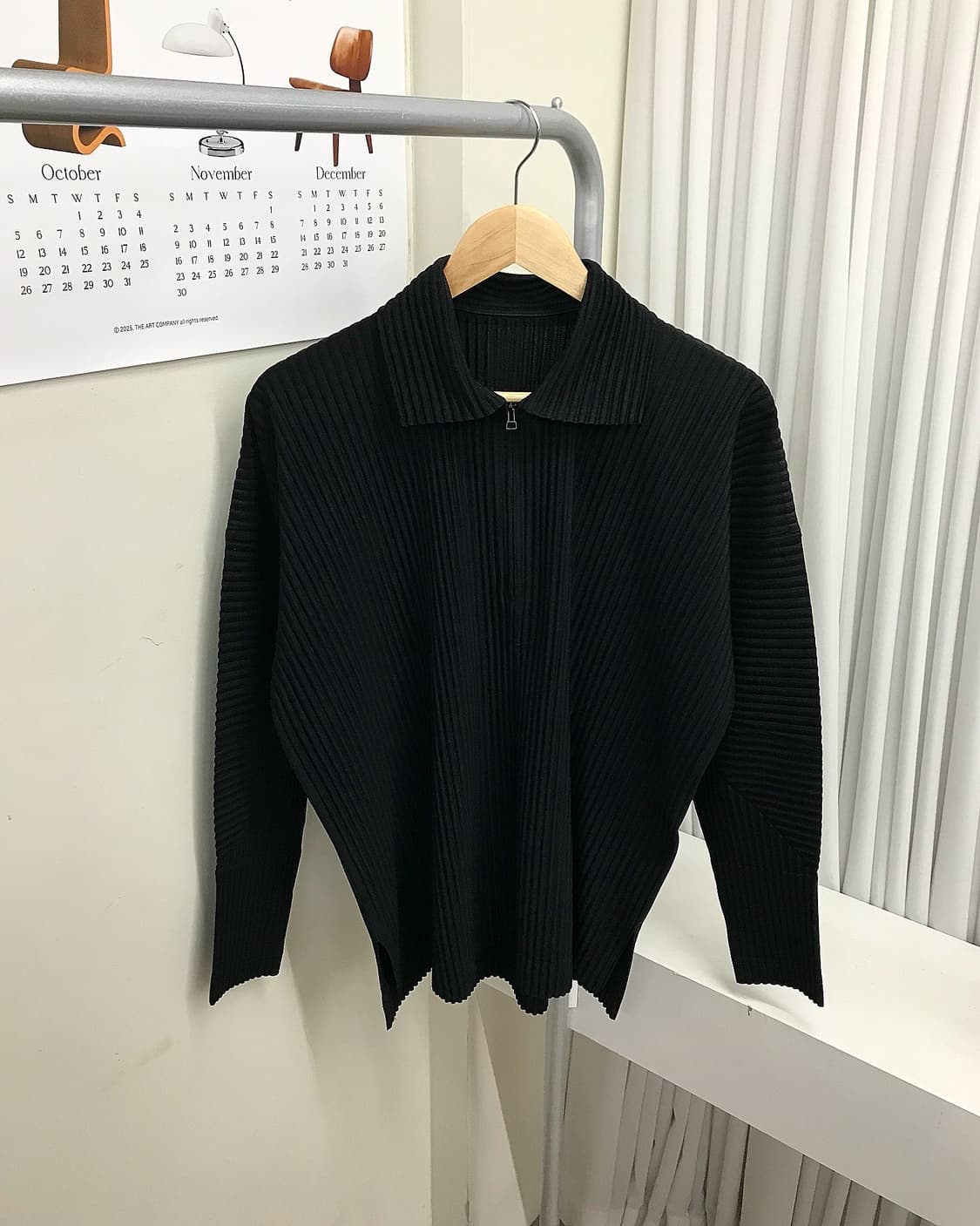 이세이미야케 옴므플리세 반집업 폴로 긴팔티 상품이미지1