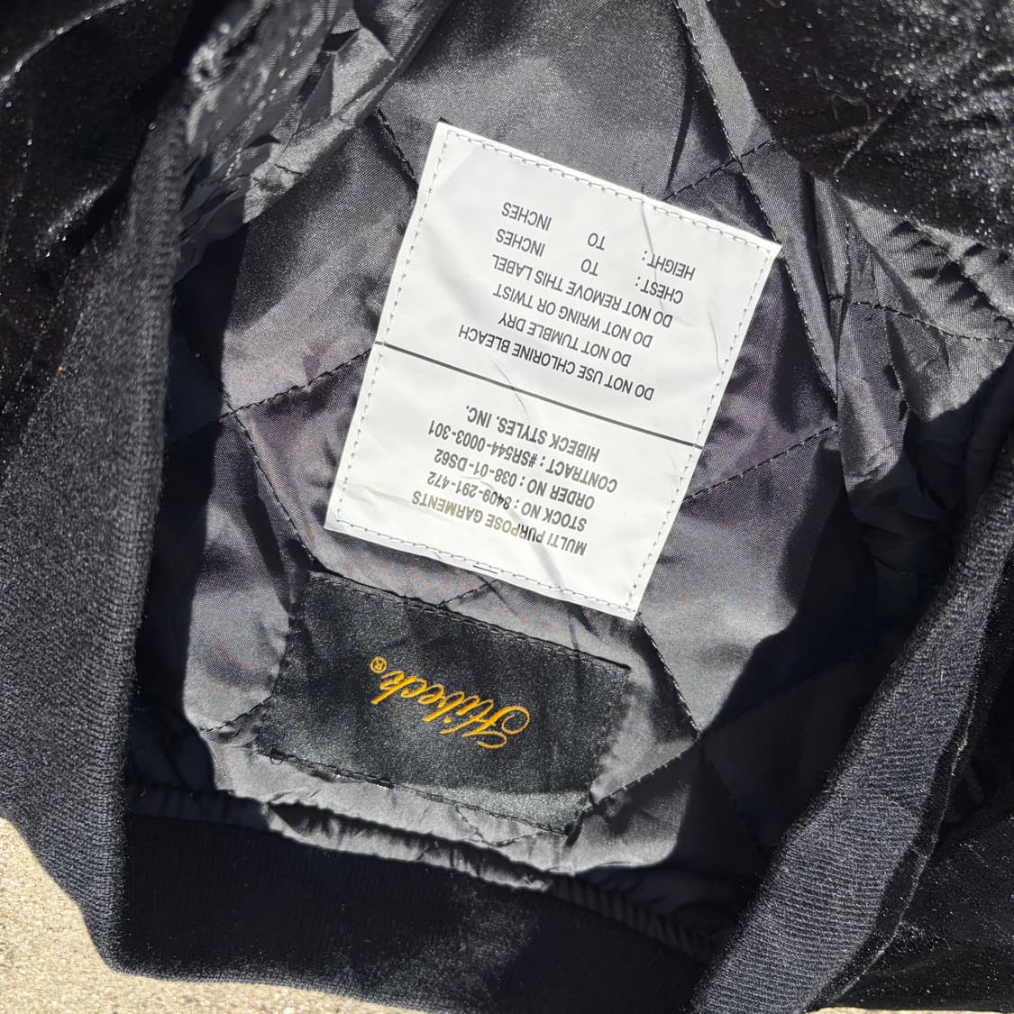 HIBECK 벨루어 빈티지 봄버자켓 L 상품이미지5