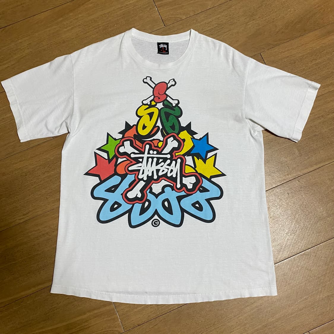 Vintage 00’s Stussy Bones T Shirt 상품이미지1