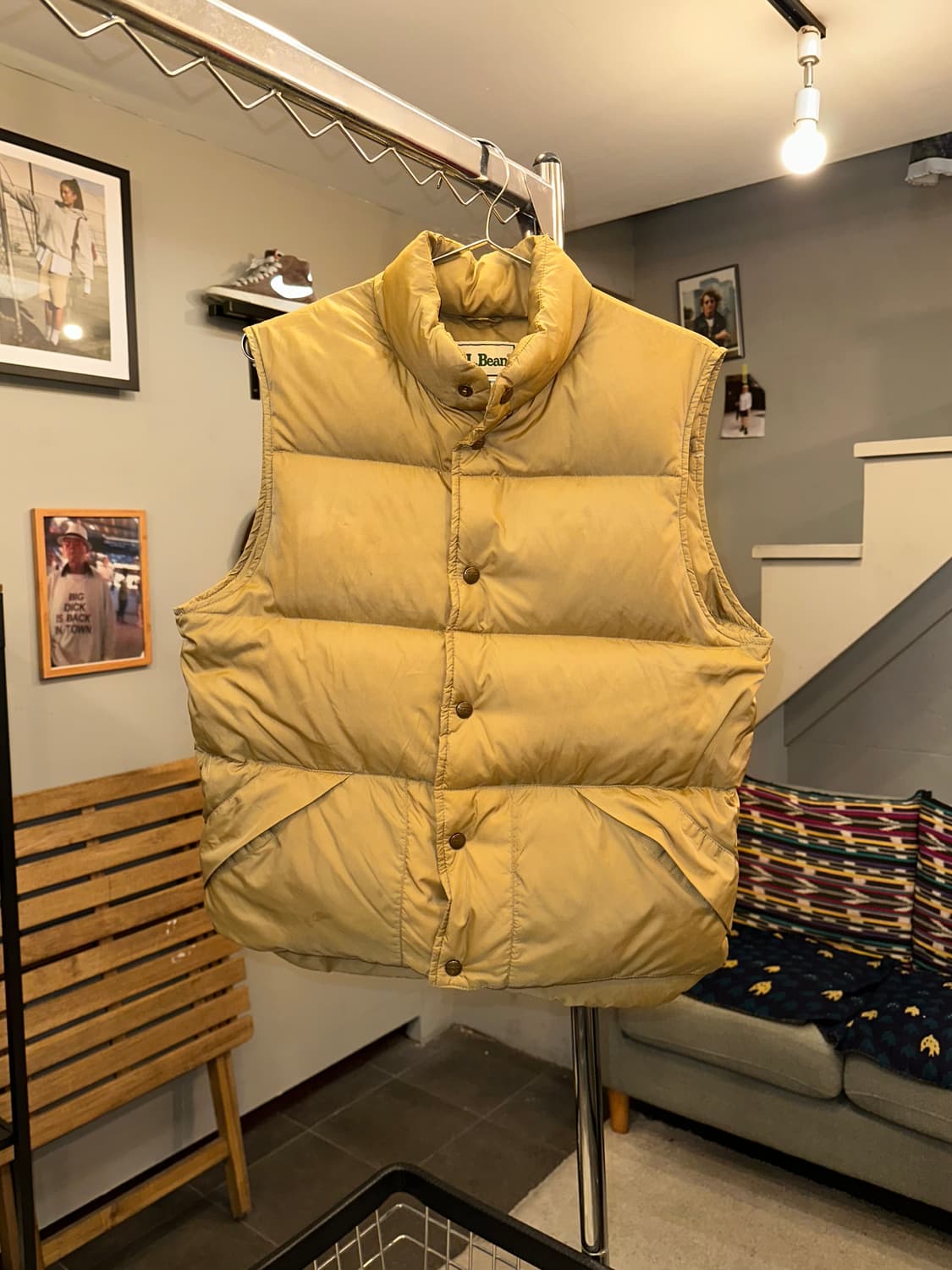 90’s LL Bean goose down padded vest  상품이미지4