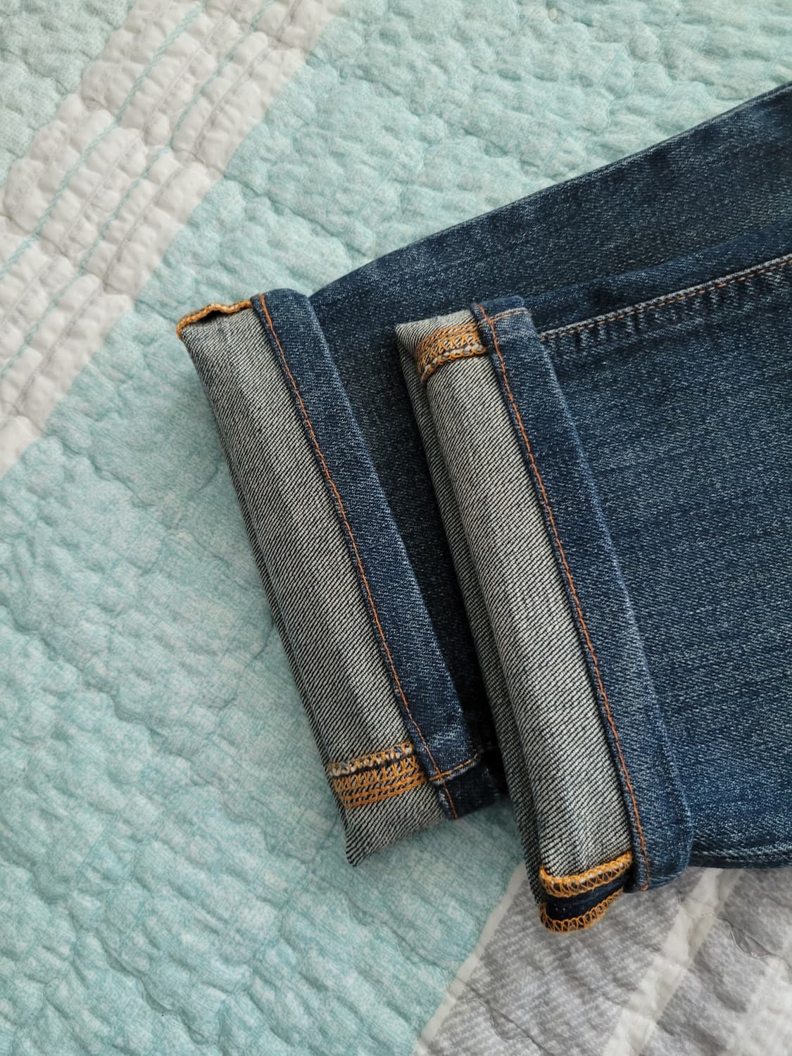 누디진 nudiejean 씬핀 매드 레플리카 데미지리페어 스판슬림진 32 상품이미지10