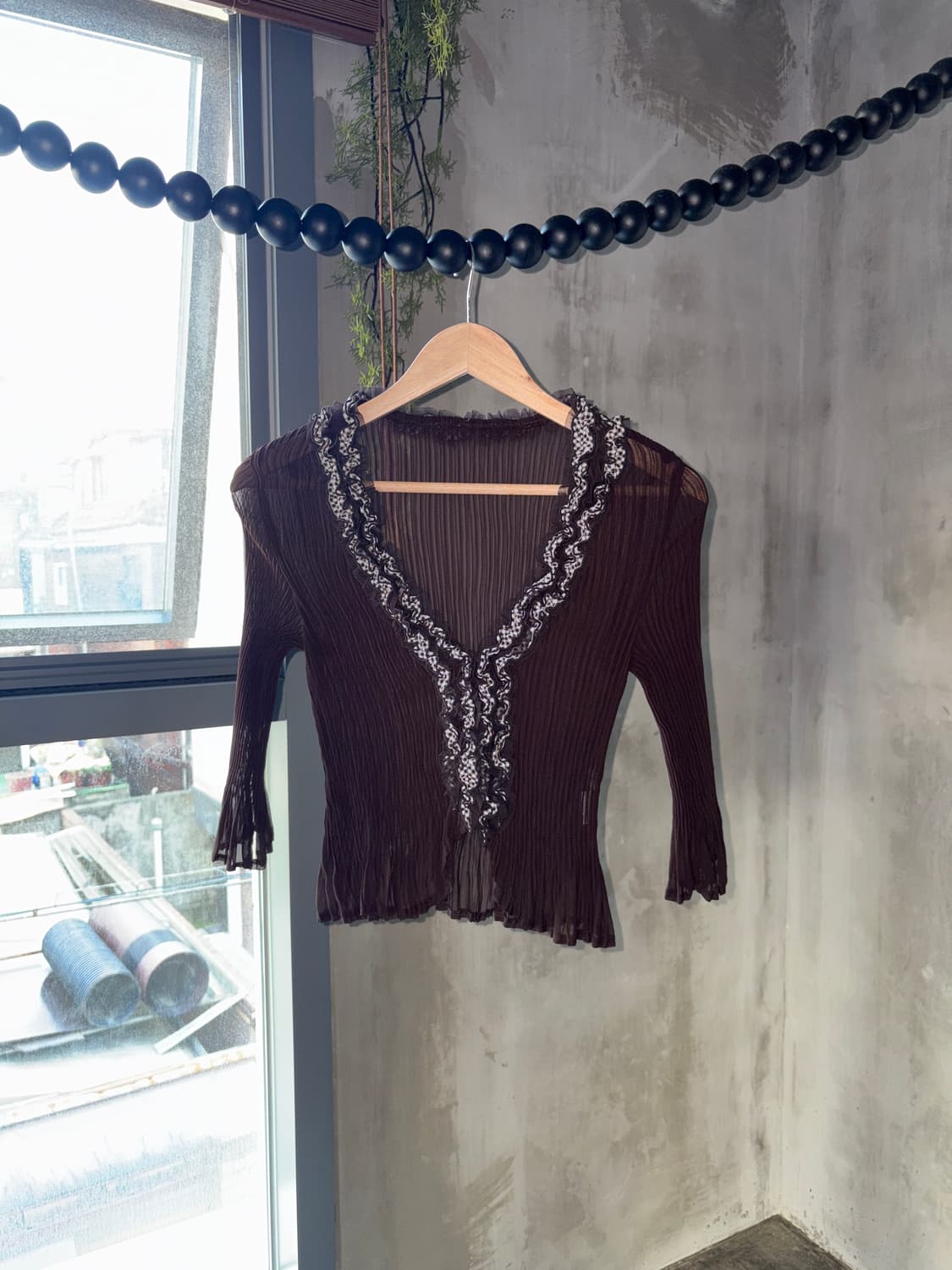 Frill check pleats cd 상품이미지1