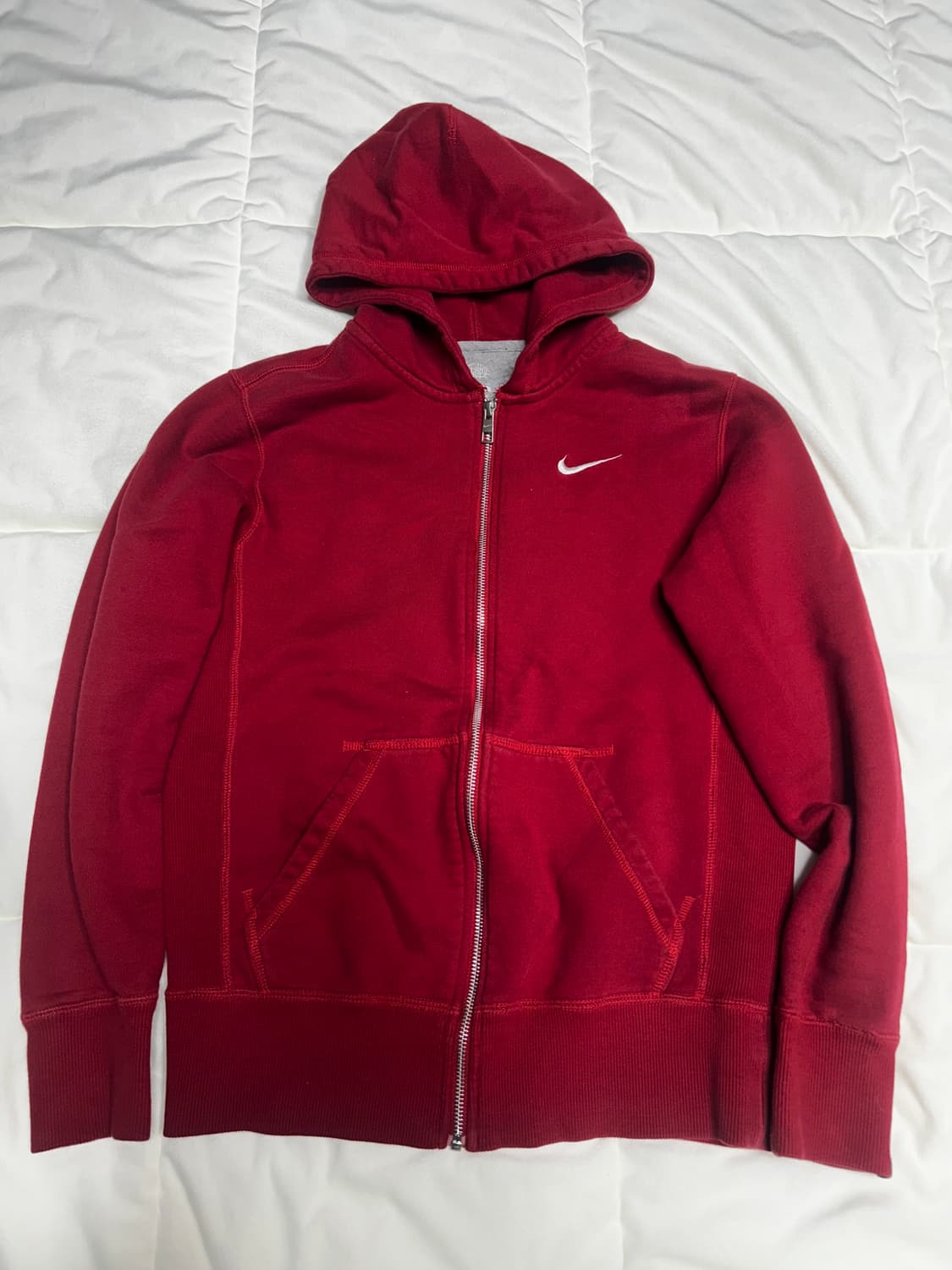 (택배포함)나이키 레드 후드집업 상품이미지1