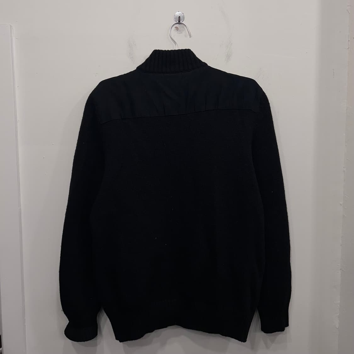 톰스토리 스웨이드 패치 하이넥 니트 집업 상품이미지5