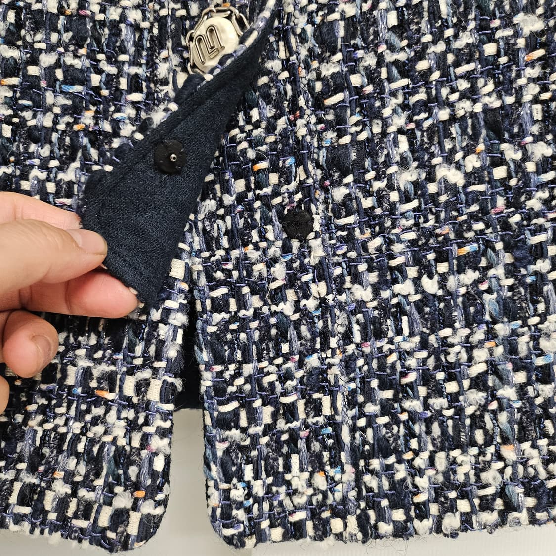 한섬 MINE 트위드 베스트 (Made in France)  M 상품이미지4