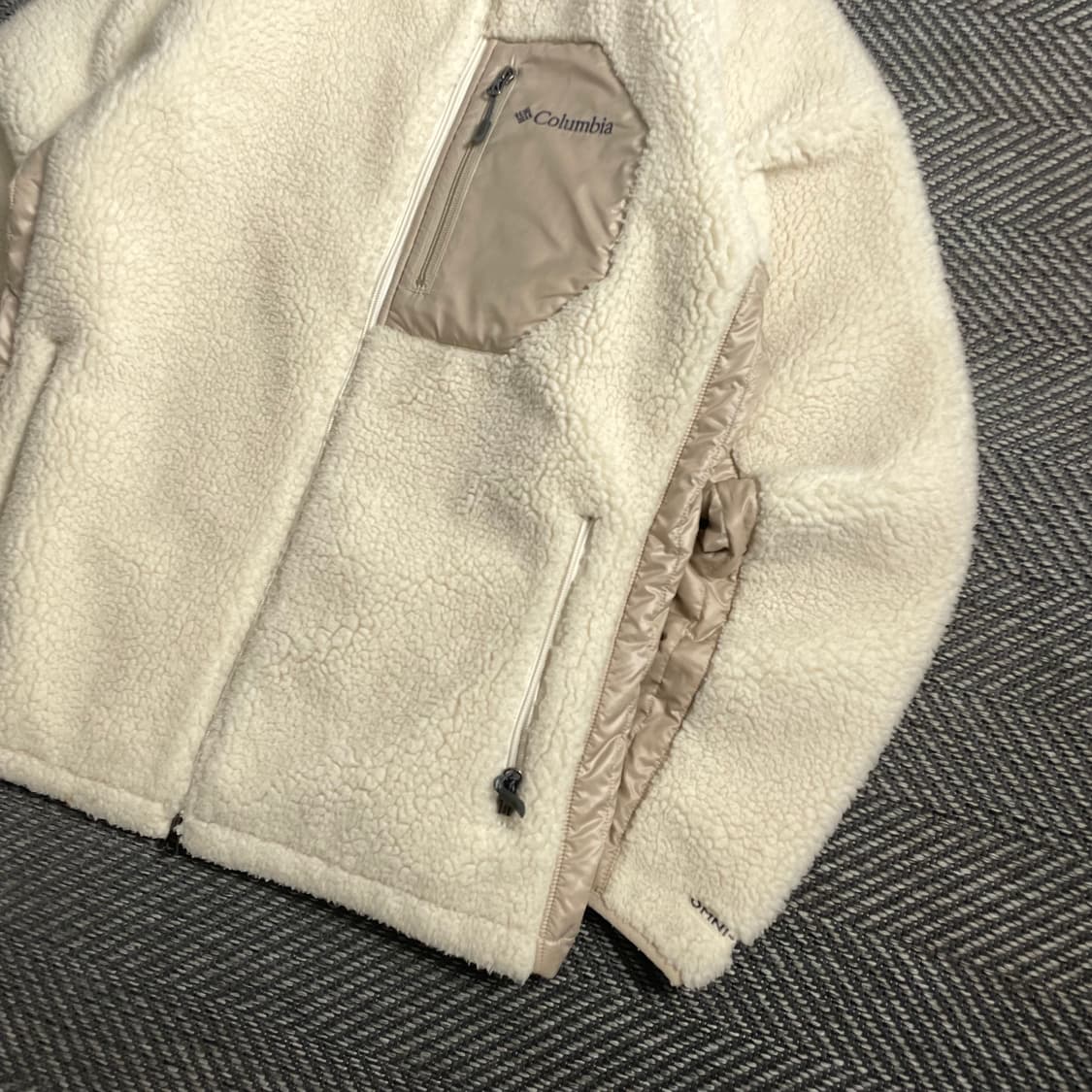 컬럼비아 USA 플리스 자켓 아리보리y 4978 상품이미지3
