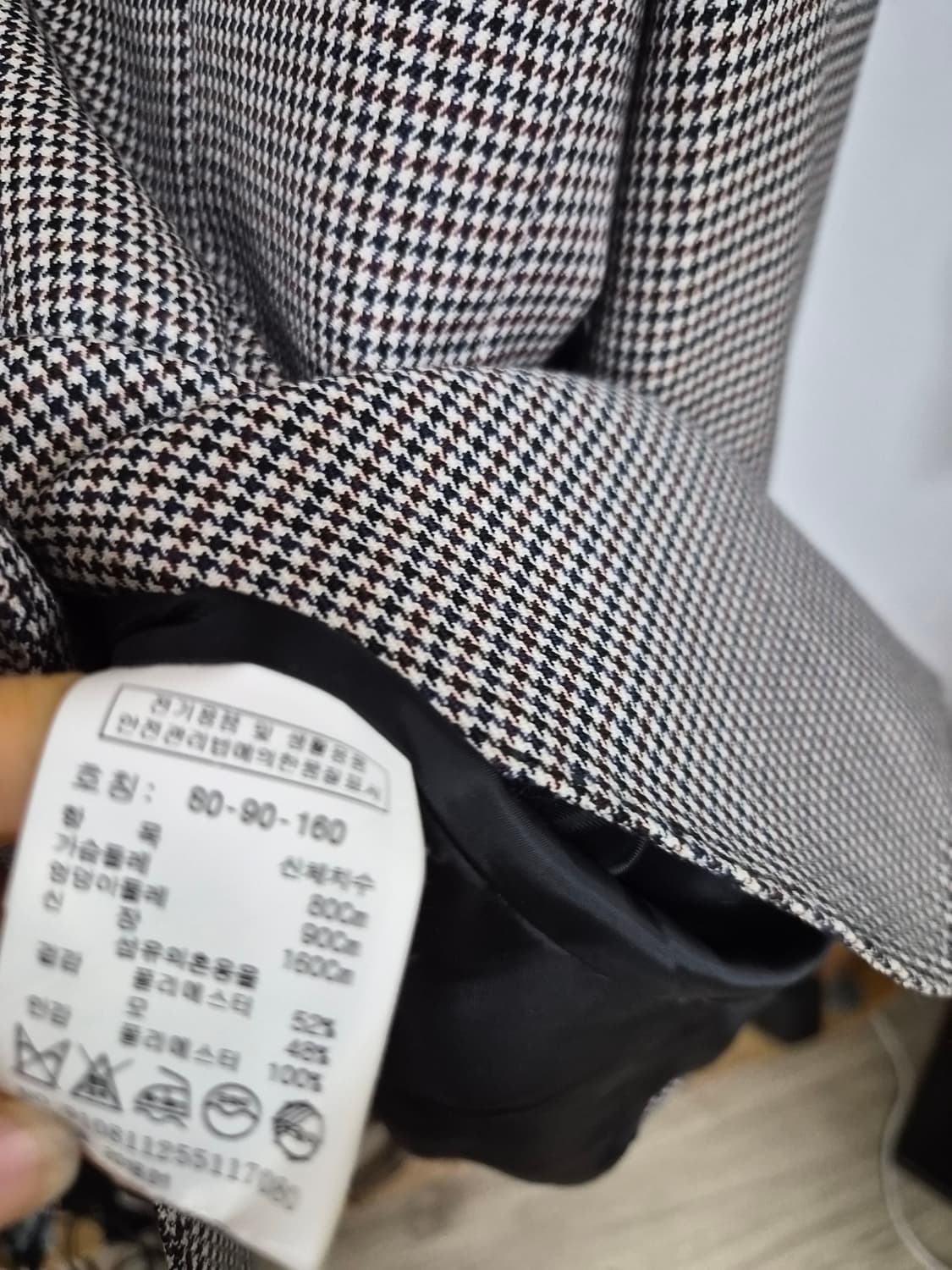 톰보이 체크자켓 상품이미지5