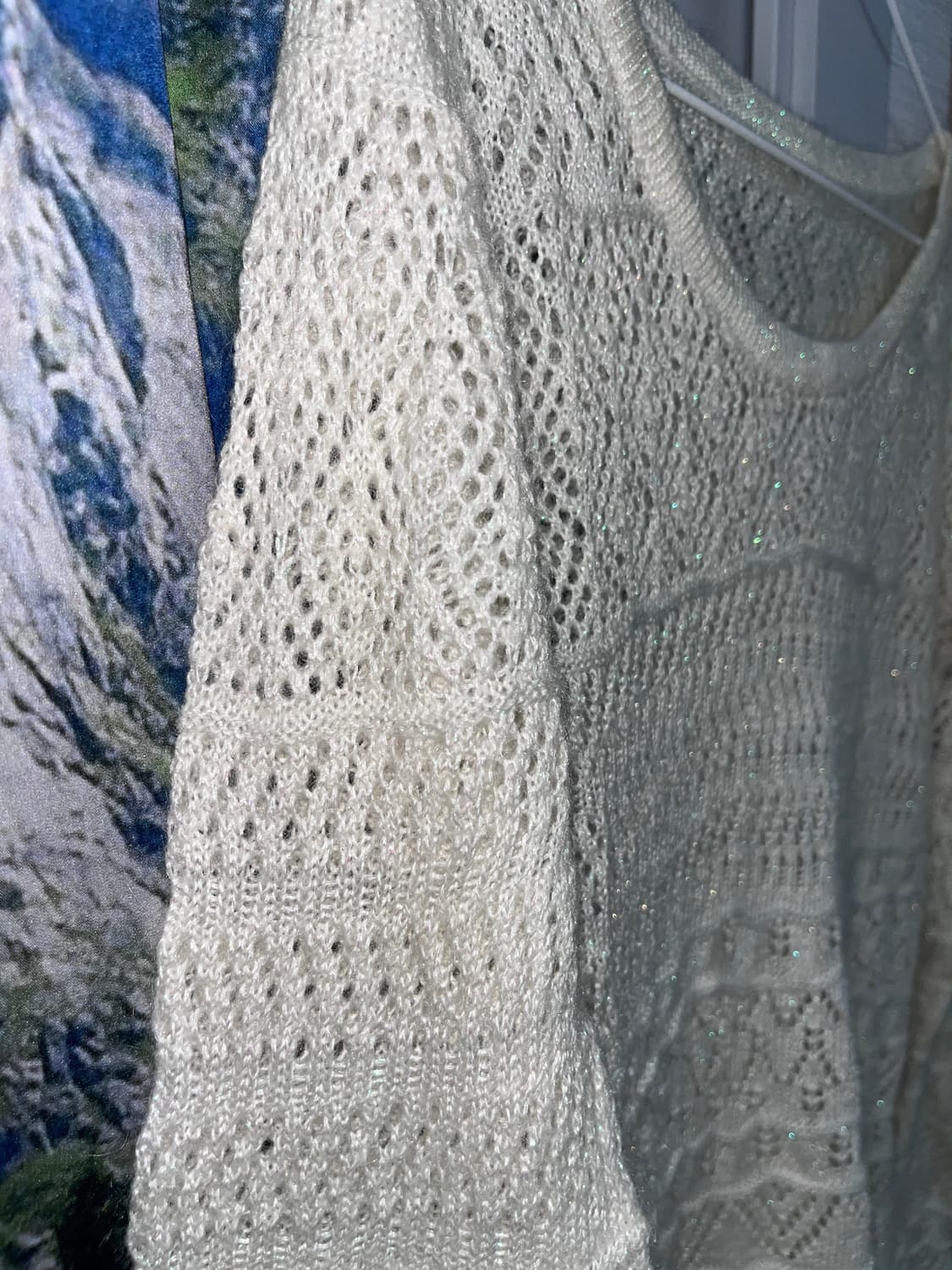 빈티지 니트 레이스 원피스 상품이미지1