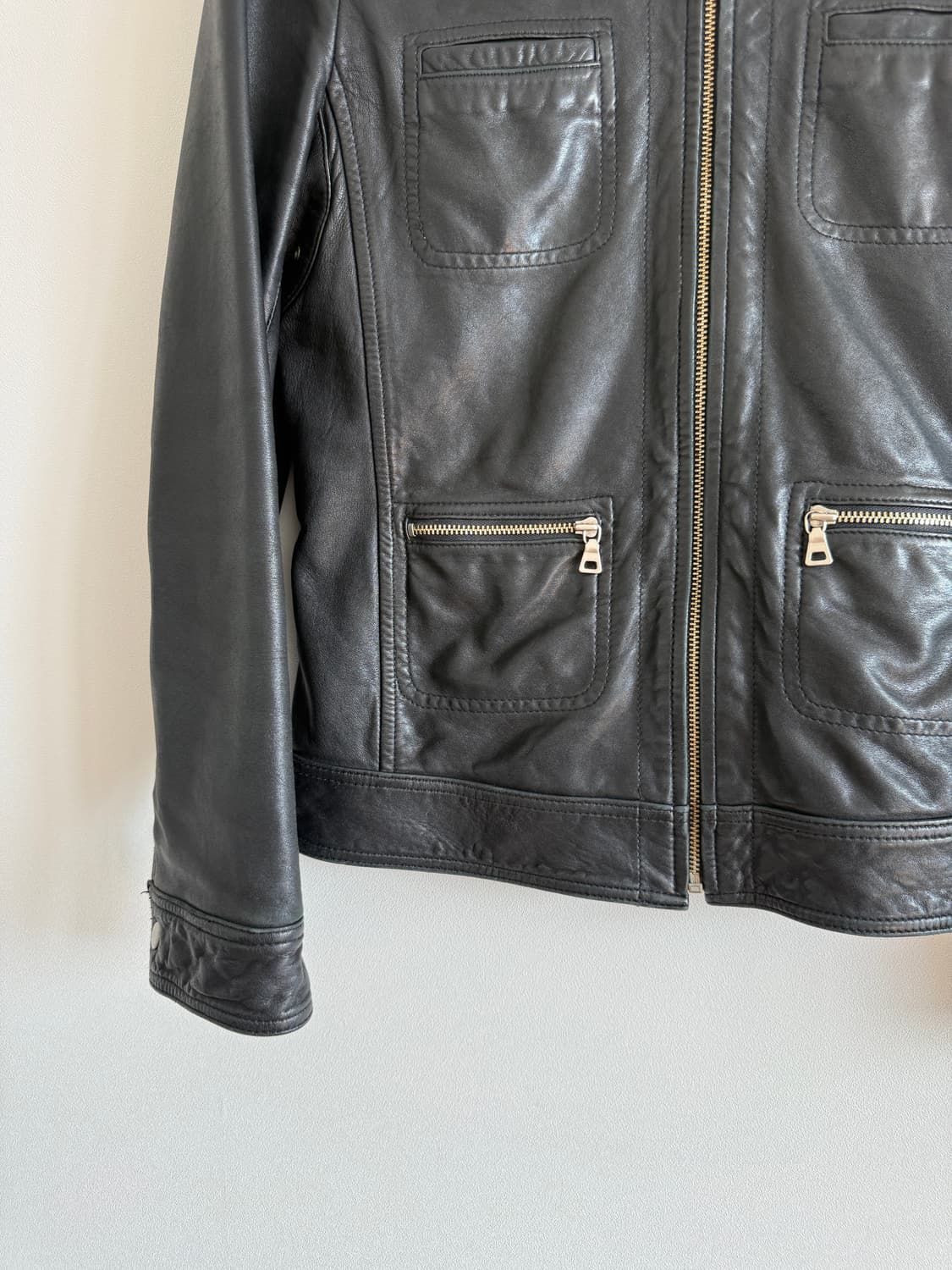 Pre owned 램스킨 레더 자켓 상품이미지3