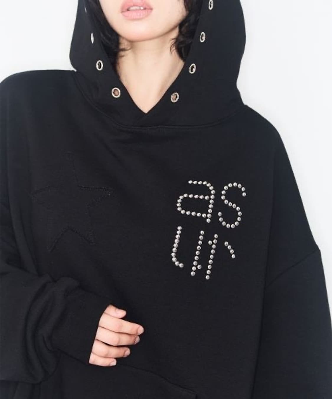 Asyouare 애즈유아 후드티 블랙 상품이미지2