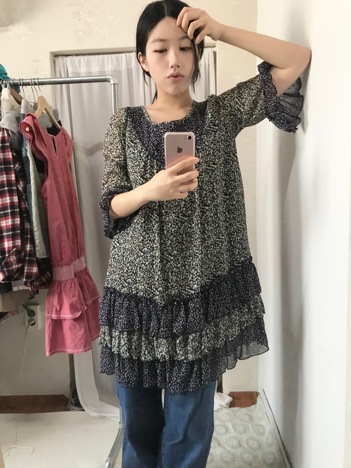 vintage flowers cancan ops dress 상품이미지2