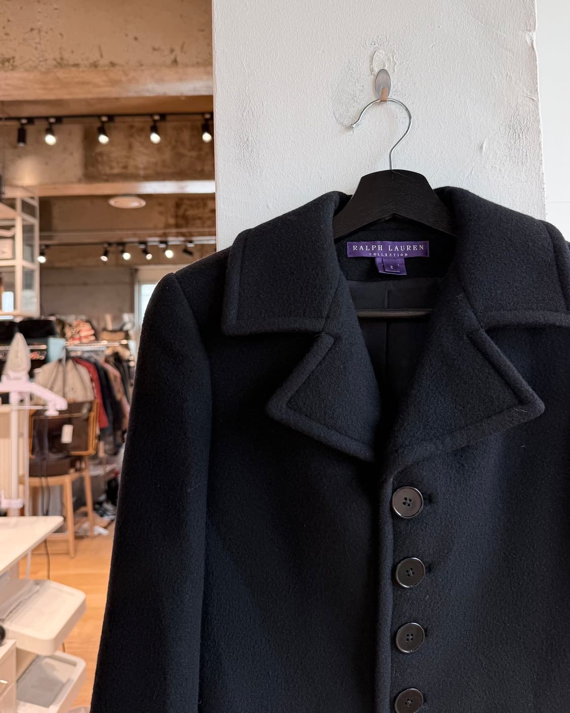 폴로 랄프로렌 퍼플라벨 캐시미어 울 크롭 자켓  상품이미지4