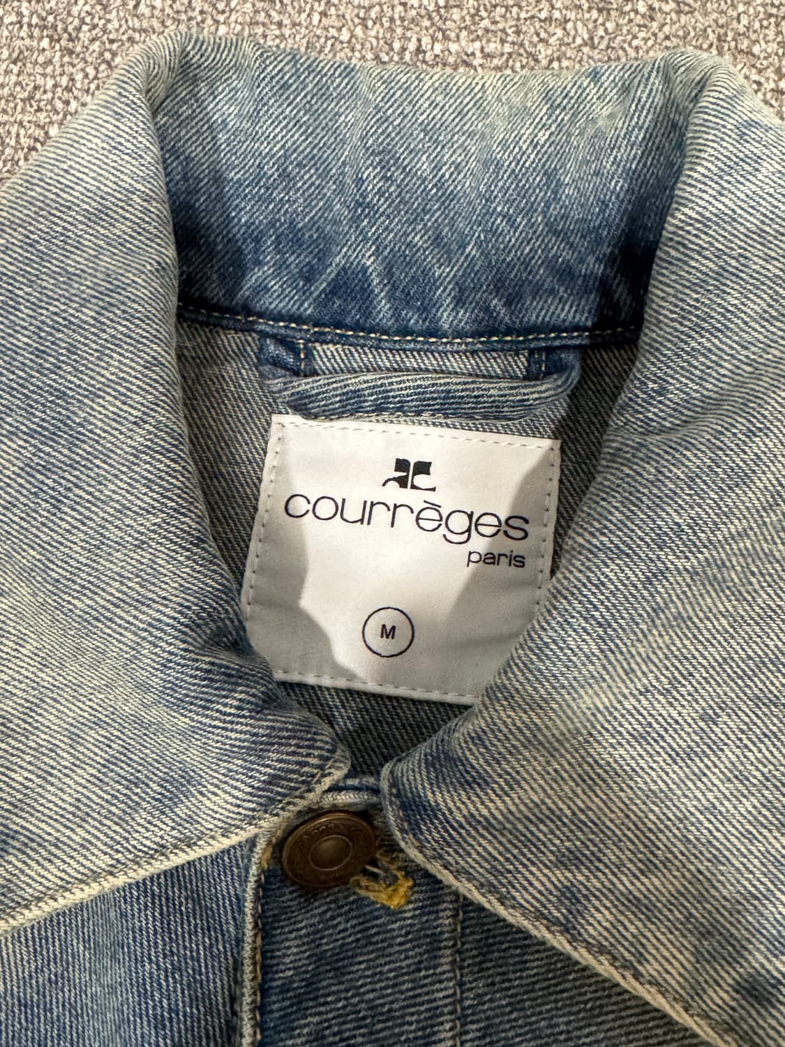 25FW 꾸레쥬 Courreges 블루 트러커 데님 자켓 S 상품이미지7