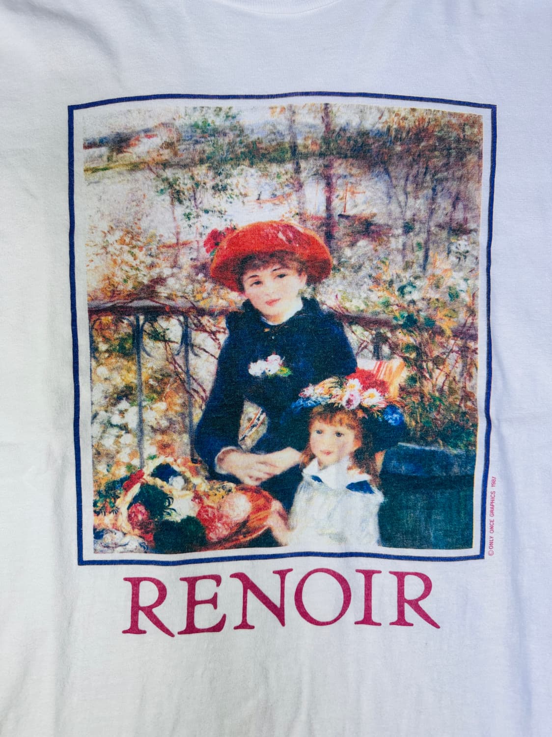 빈티지 80s 르누아르 RENOIR 두자매 two sisters 아트티 상품이미지2