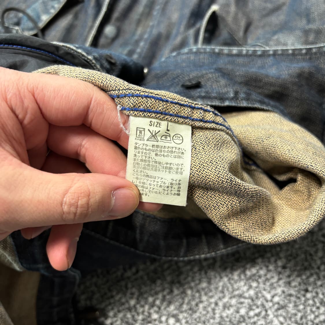 리바이스 2004s 무빙 온 m-51 피쉬테일 데님 파카 (L) 상품이미지5