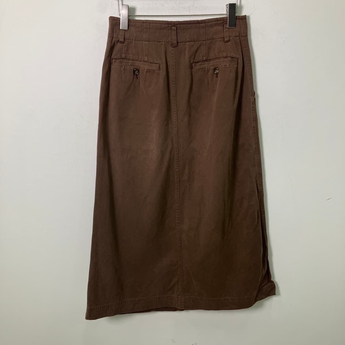 이세이 미야케 하이 스포르팅 기어 브라운 코튼 롱 스커트 상품이미지2