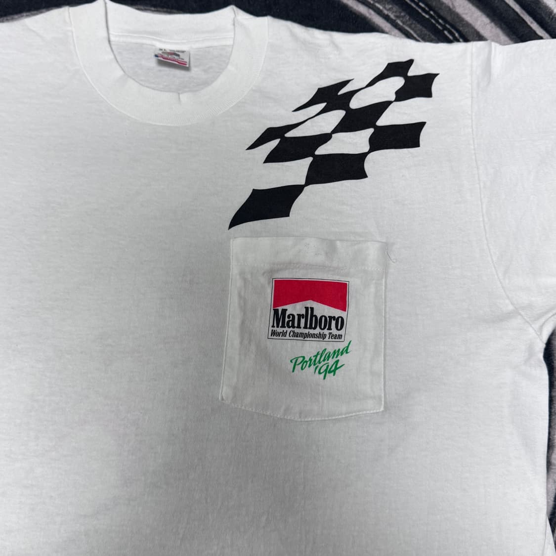 (XL) 90s 빈티지 말보로 프로모 레이싱 반팔 티셔츠 상품이미지3