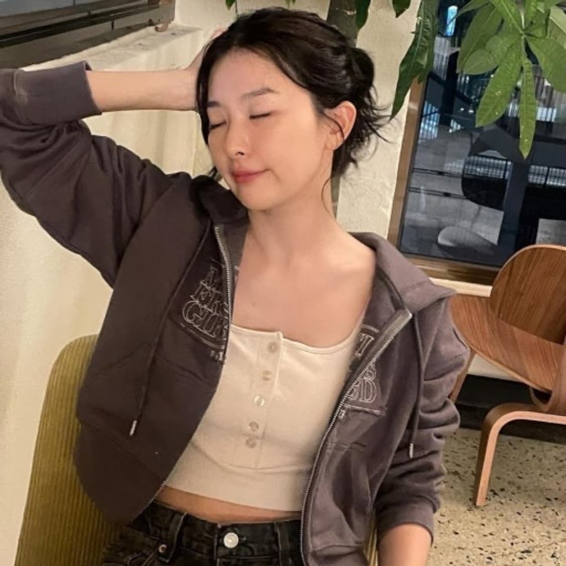 마리떼프랑소와저버 후드집업 슬기착용 상품이미지3