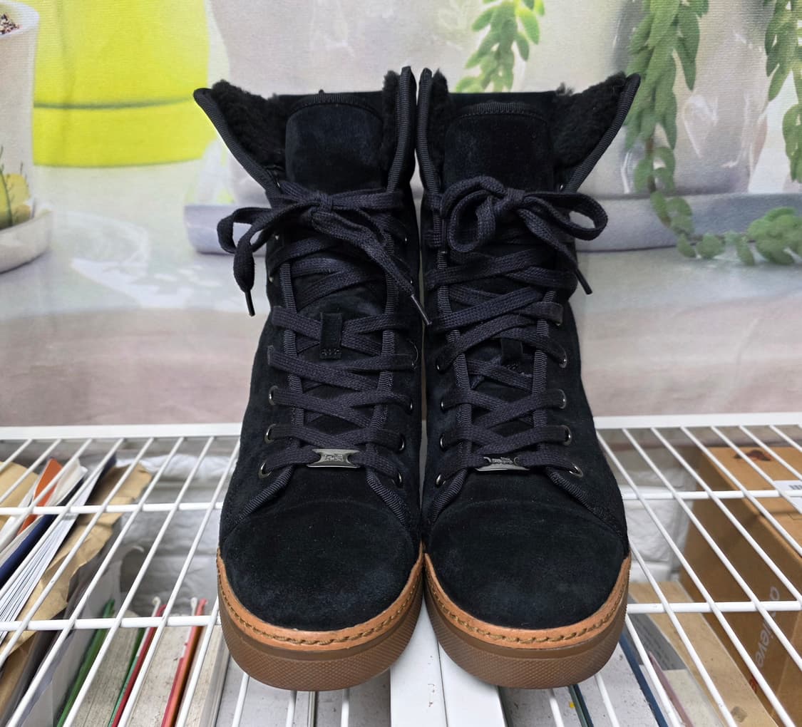 코치 램지 여성 겨울앵클부츠 235 스웨이드 양털 하이탑스니커즈 LB70 상품이미지2