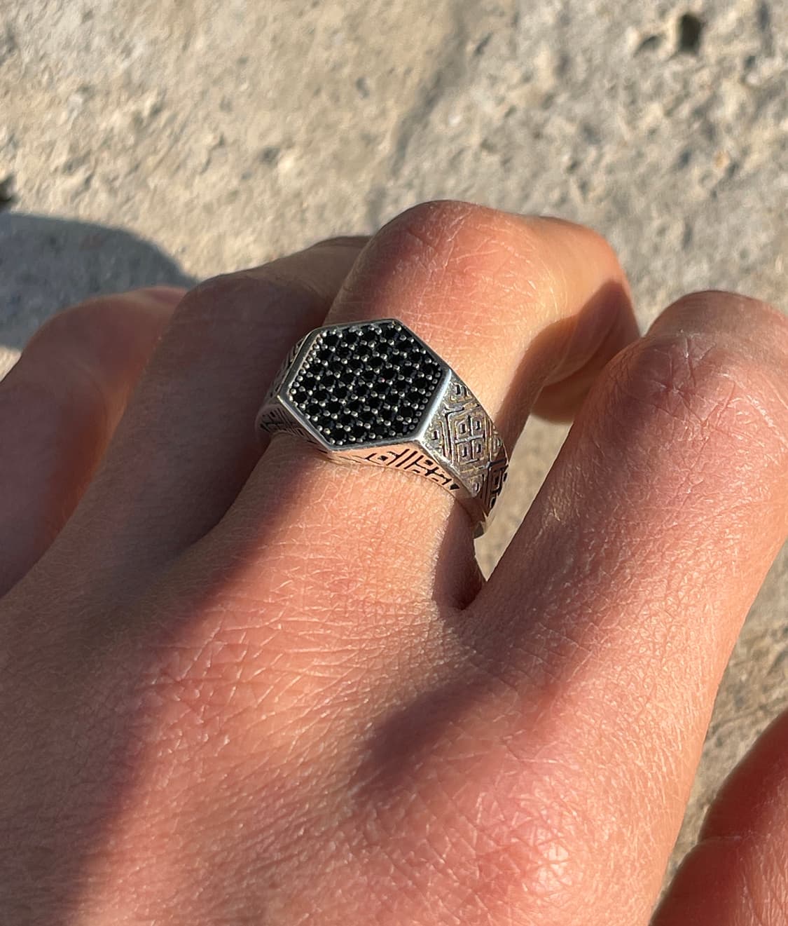 오닉스 실버 시그넷 링 (Sterling Silver 925) 상품이미지2