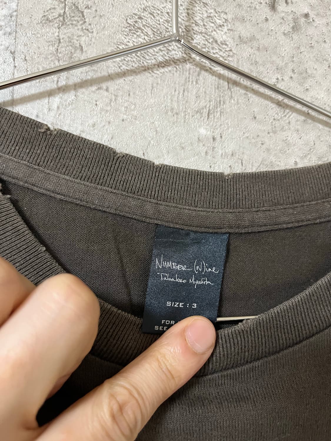 넘버나인 04SS “Richard Hell” 티셔츠 상품이미지6