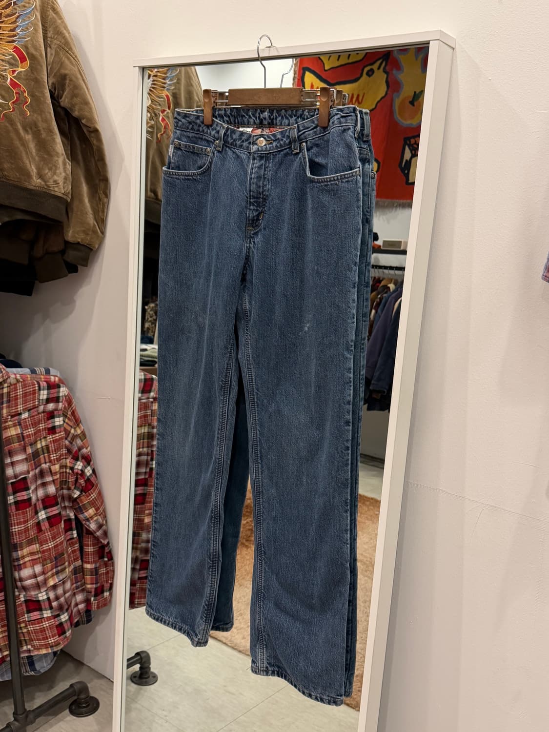 00s Carhartt 칼하트 플란넬 데님 팬츠 (33inch) 상품이미지1