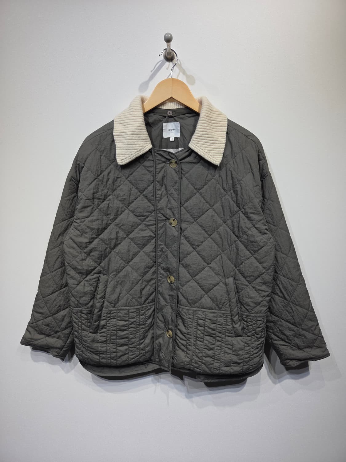 epigram 에피그램 니트 카라 퀼팅 자켓 상품이미지2