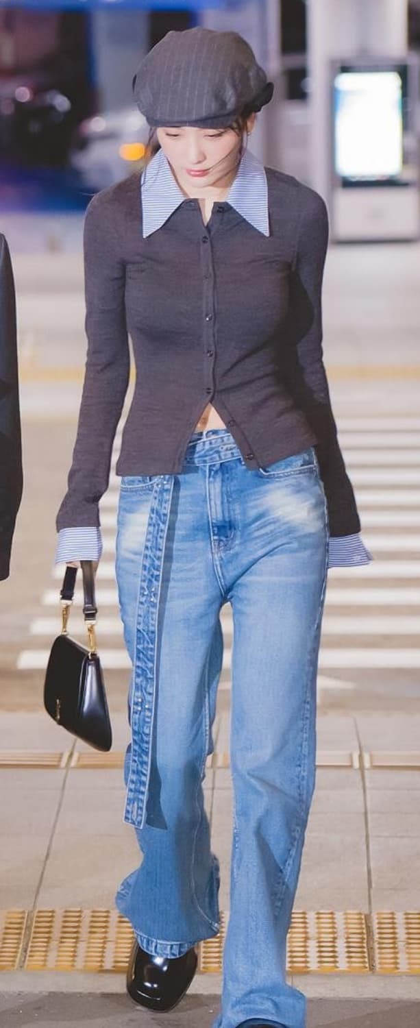 Open Yy 벨트 부츠컷 진(슬기 착용) 상품이미지2