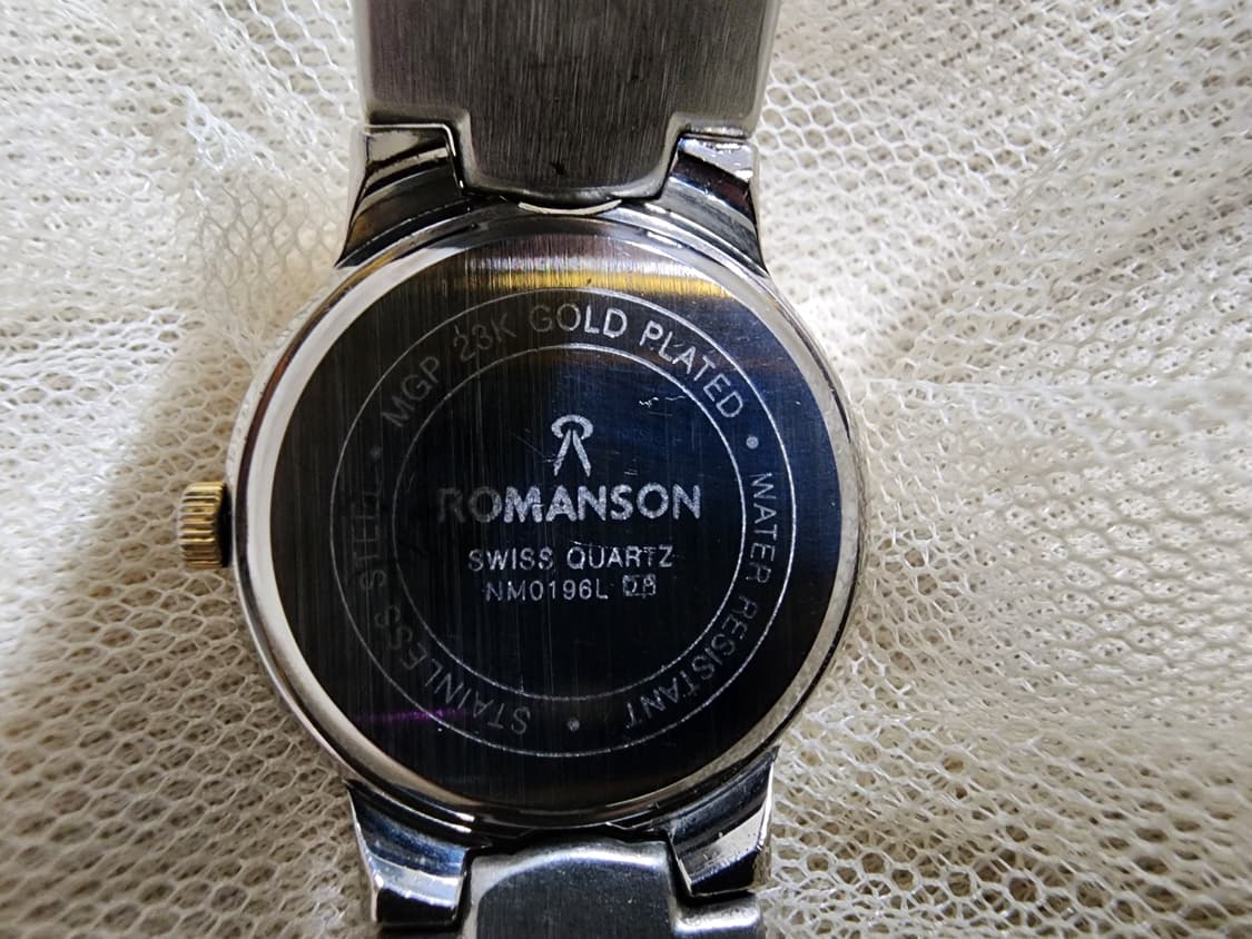 로만손 메탈 콤비 시계 여성용 상품이미지2