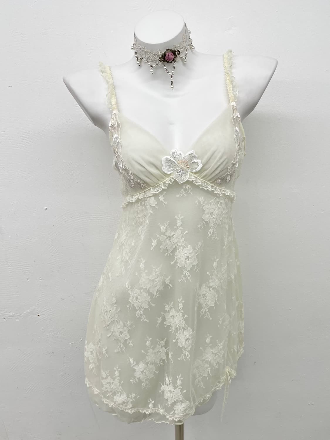 브리저튼 레이스 자수 슬립  상품이미지1