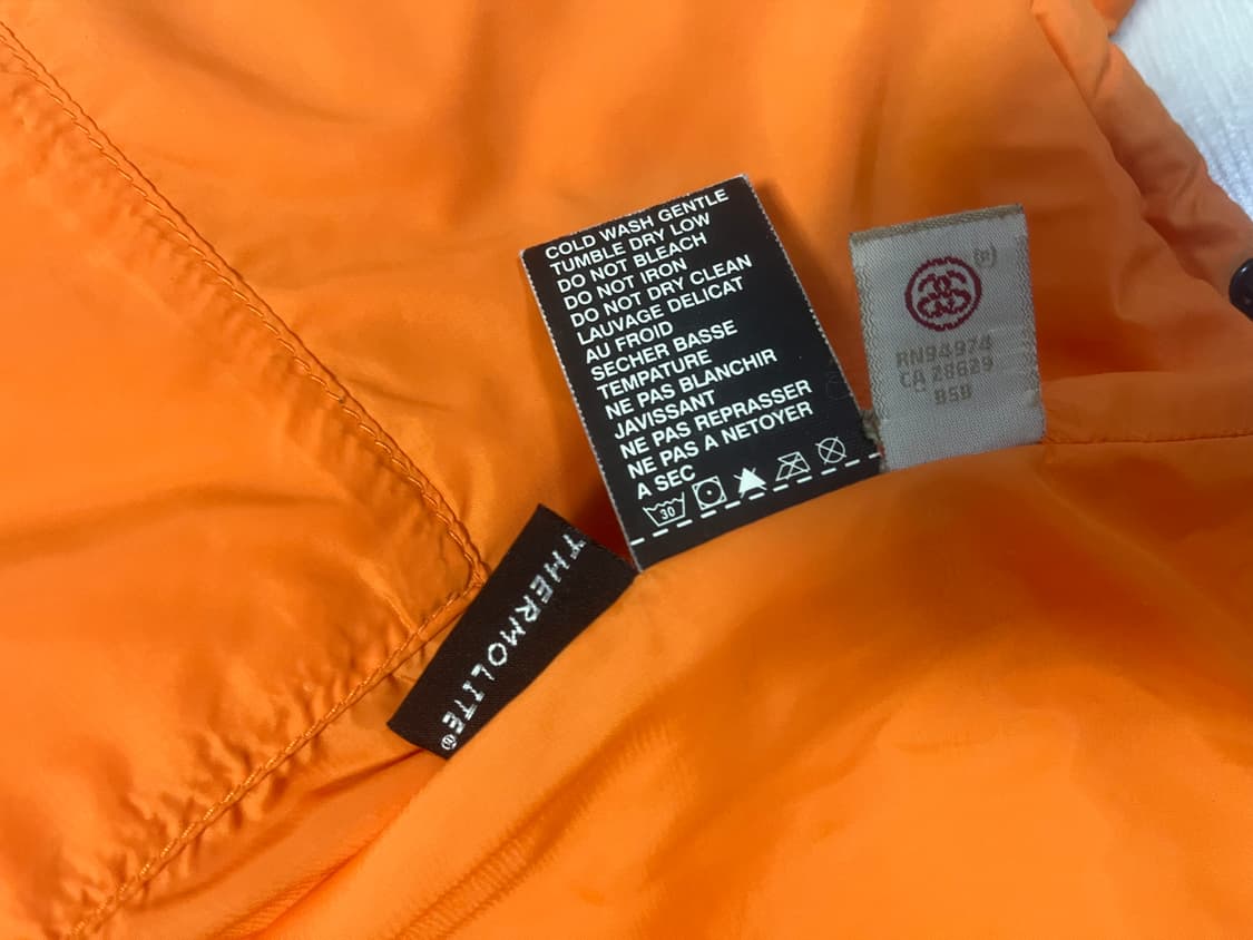 스투시 오렌지 경량점퍼 L 상품이미지4