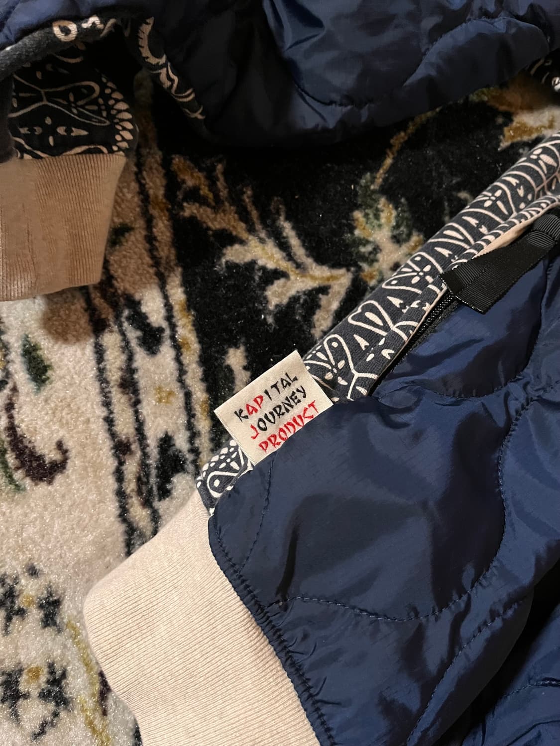 Kapital 캐피탈 플리스반다나 비부악 후드 블루종자켓 상품이미지7