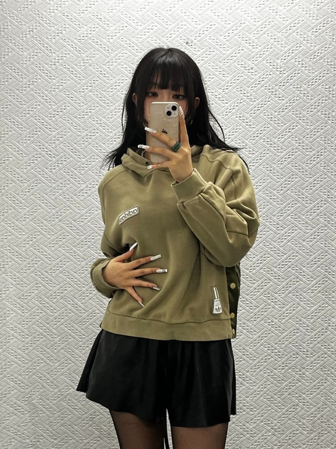 아디다스 아디브레이크 스트릿펑크 올리브카키 후드티 XS C10857 상품이미지2
