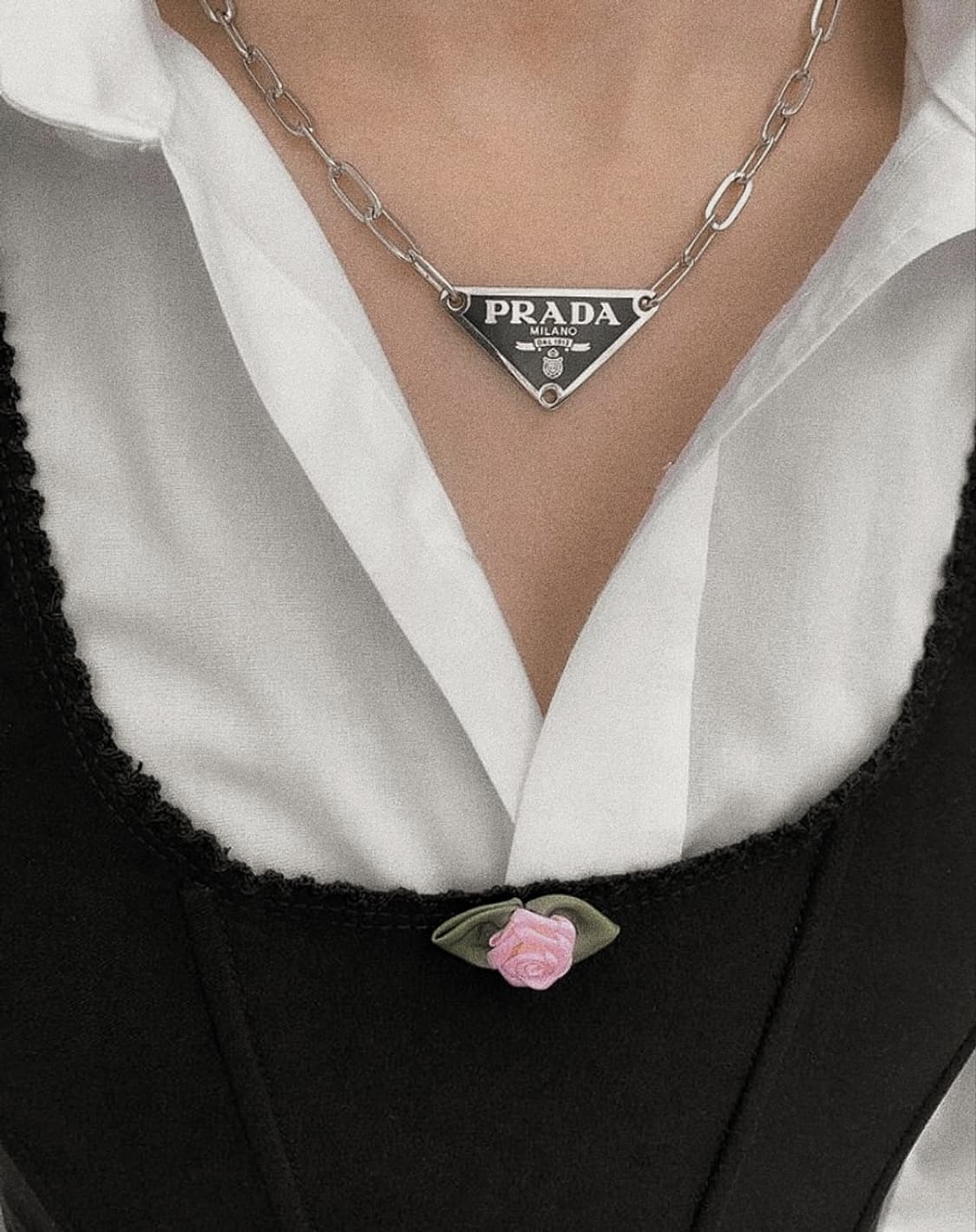 프라다 빈티지 정품 목걸이 업사이클링 남자목걸이 남여공용 상품이미지1