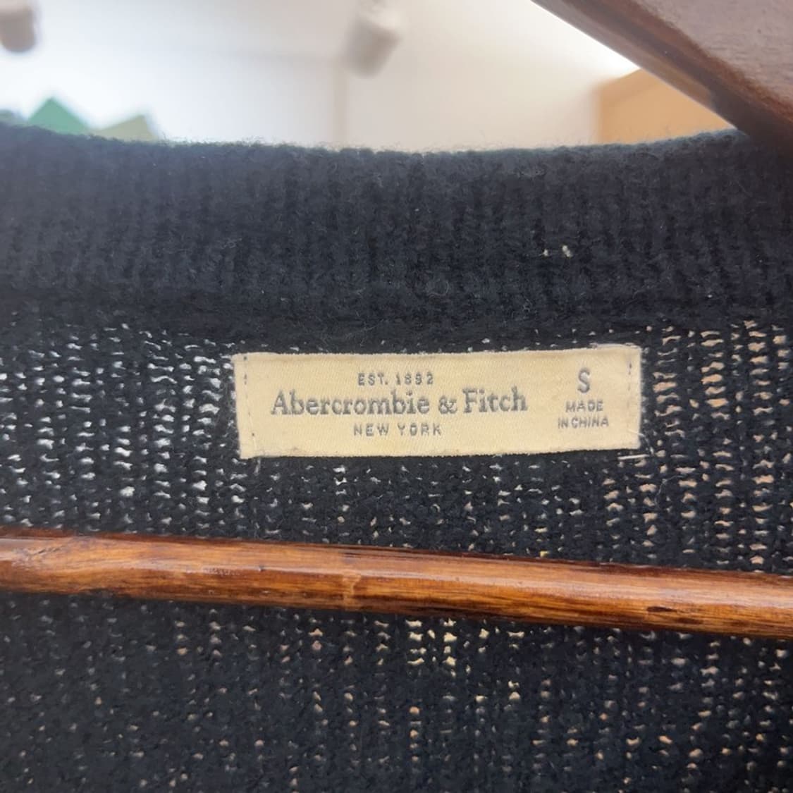 아베크롬비 올드스쿨 레트로 빅로고 폭닥 니트 S C07599 상품이미지5