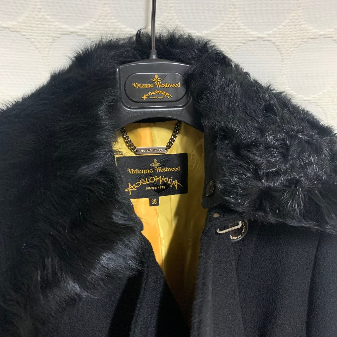 vivienne westwood퍼 카라 울 코트 상품이미지7