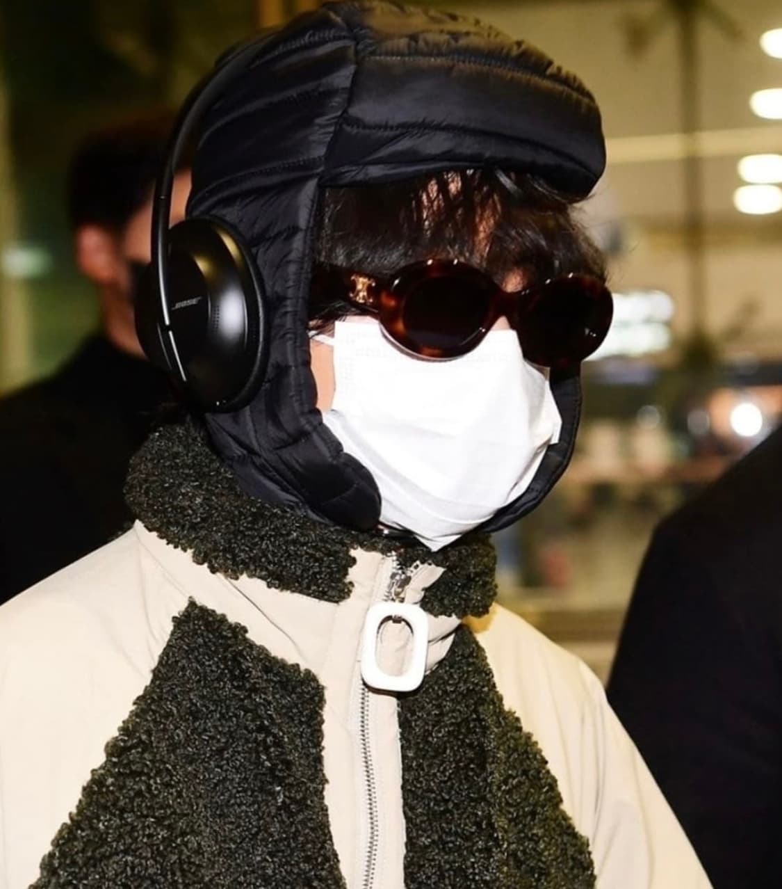 NOBIS 노비스 방탄 뷔 트루퍼햇 패딩모자 화이트 상품이미지3