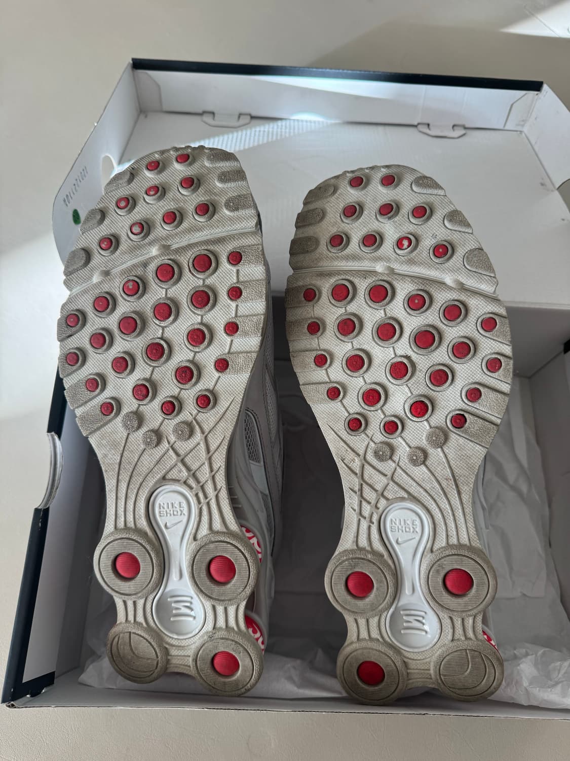 나이키 슈프림 샥스 라이드2 화이트 270 상품이미지4