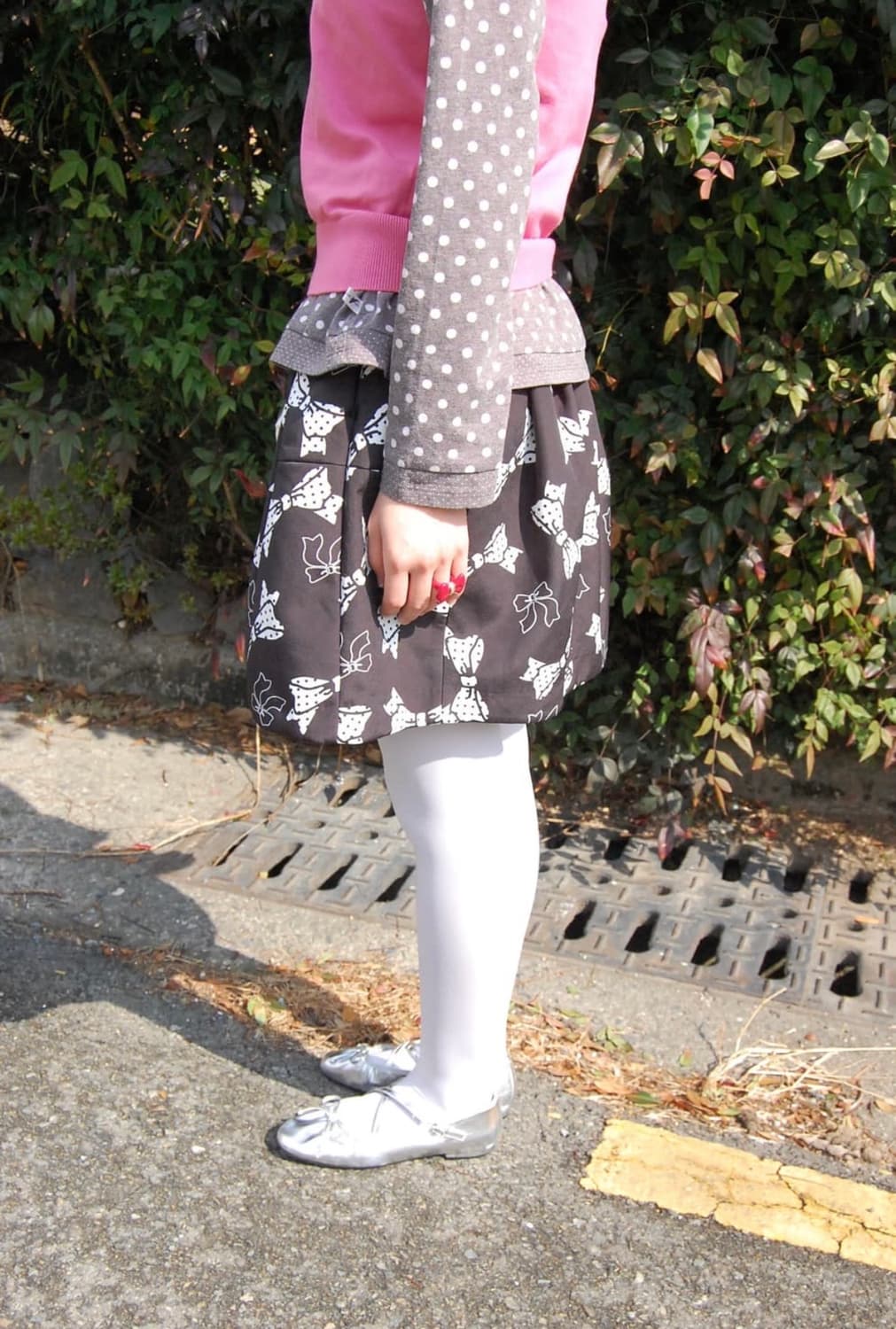 Dazzlin dot ribbon Skirt 상품이미지1