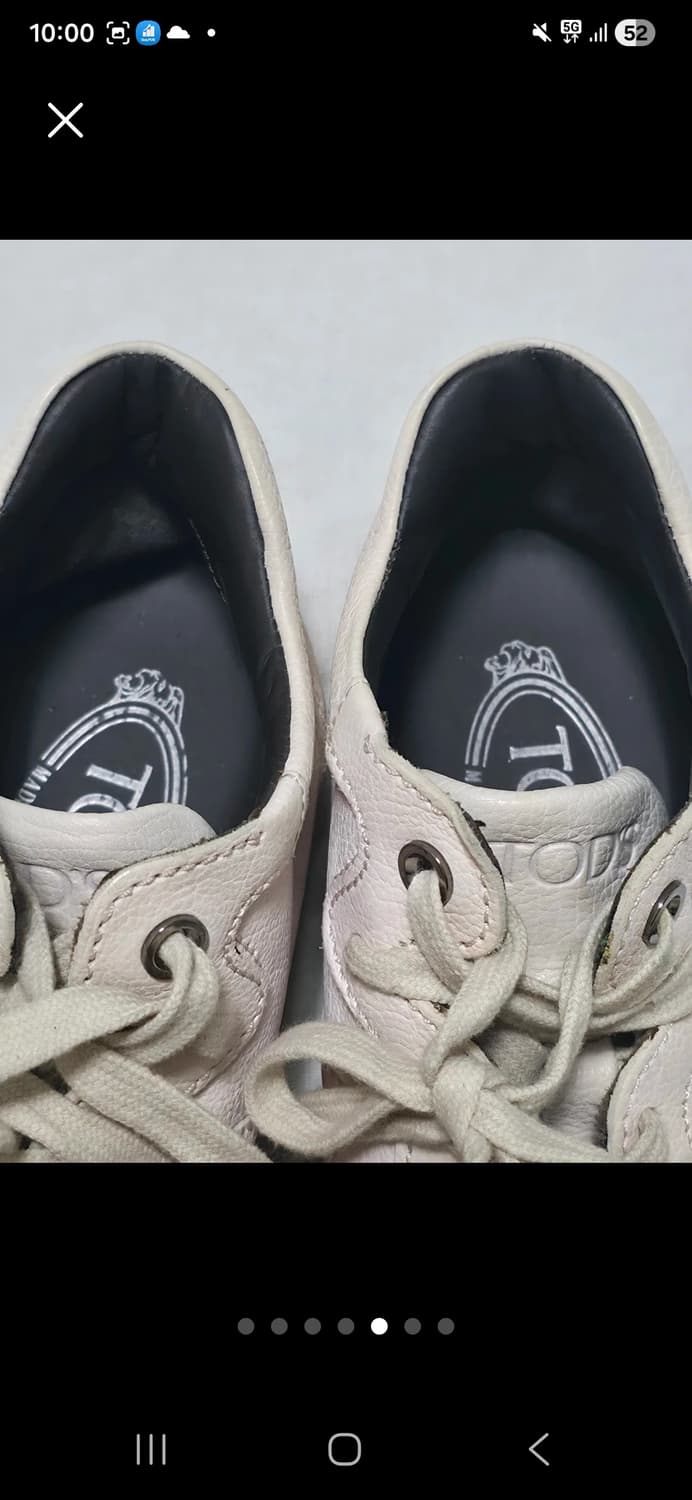 [토즈 TOD’S 연핑크 가죽 스니커즈 35½] 상품이미지5