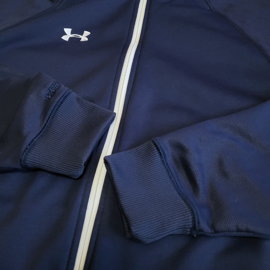 언더아머 네이비 져지 100-105 트랙탑 상품이미지8