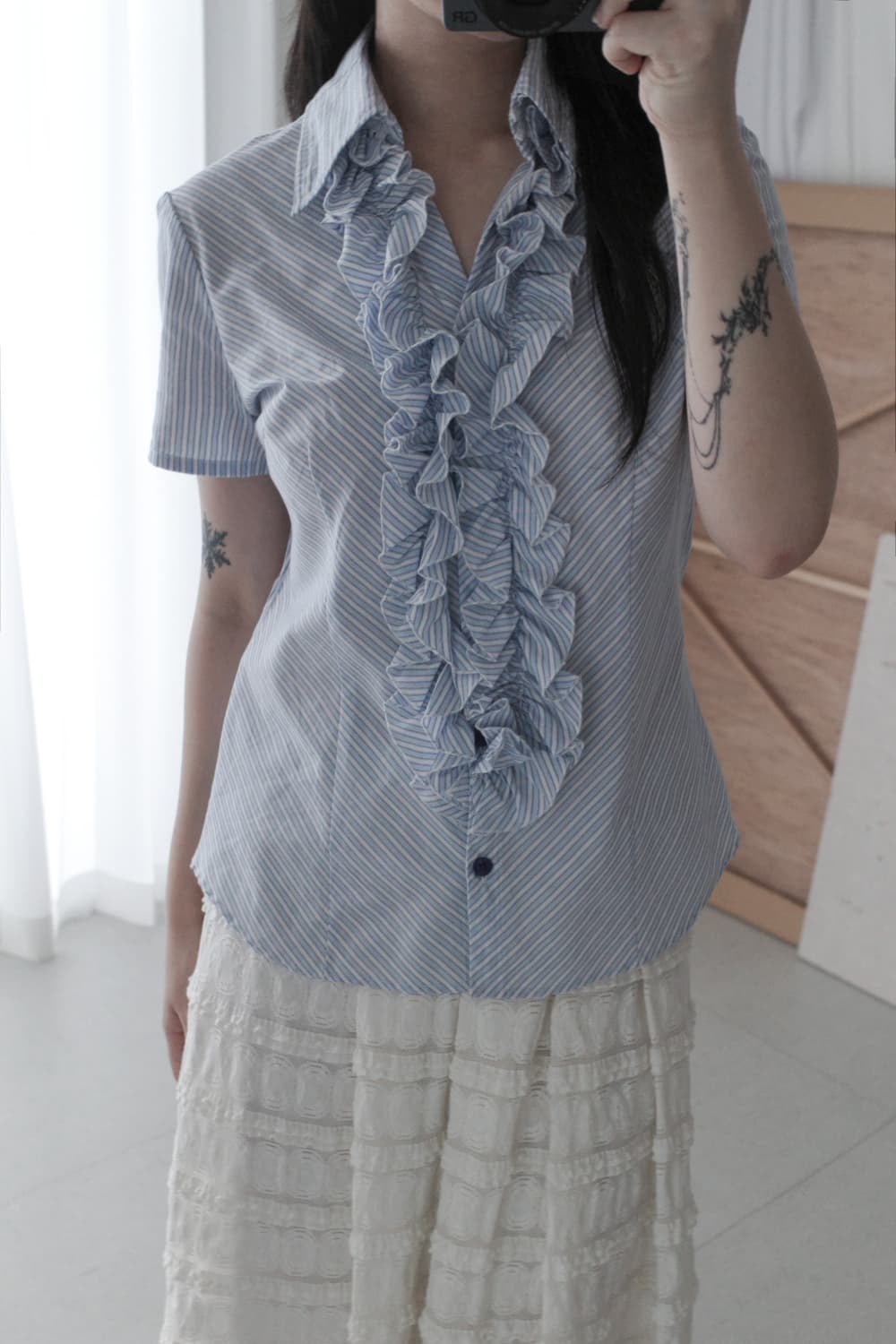frill half shirt  상품이미지6