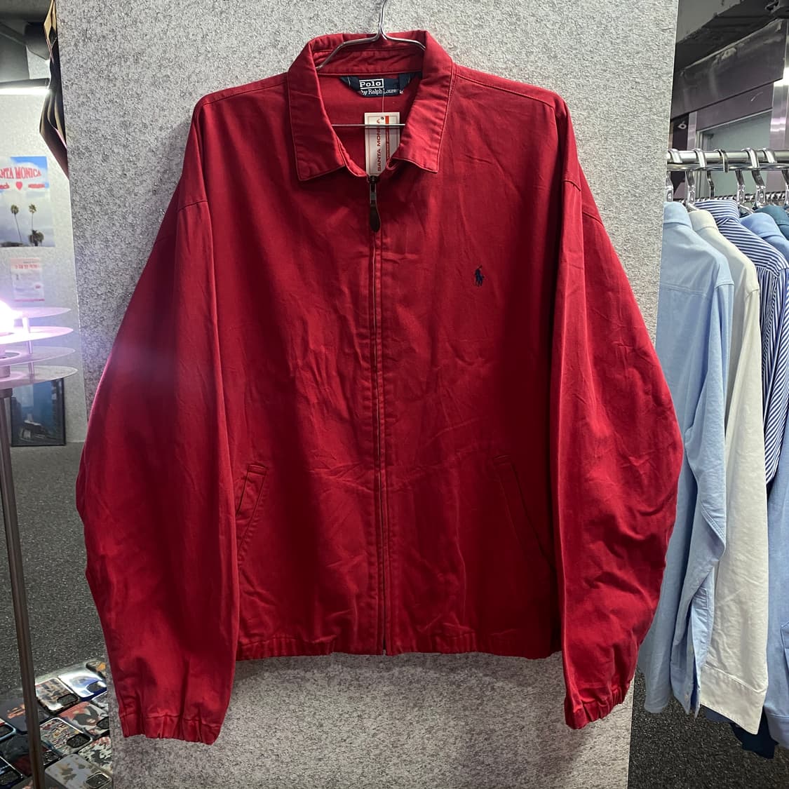 폴로 레드 스몰 로고 코튼 스윙톱 자켓 B3033 상품이미지2