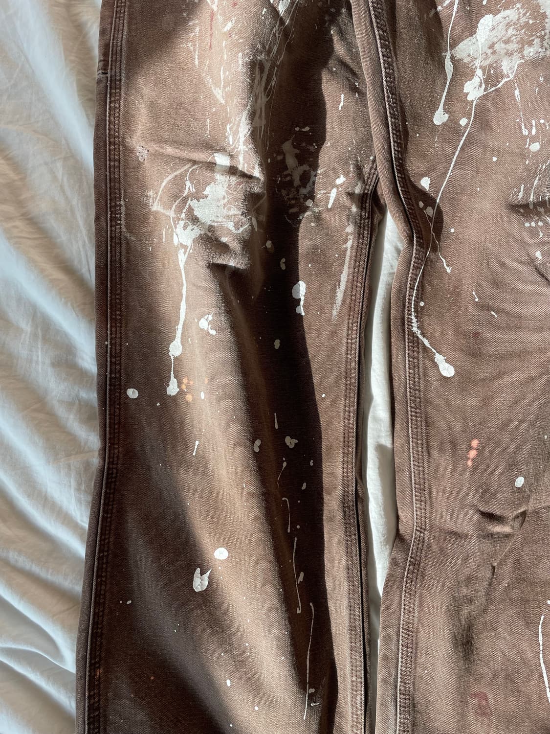 Vintaw Carhartt brown pants distressed 상품이미지3