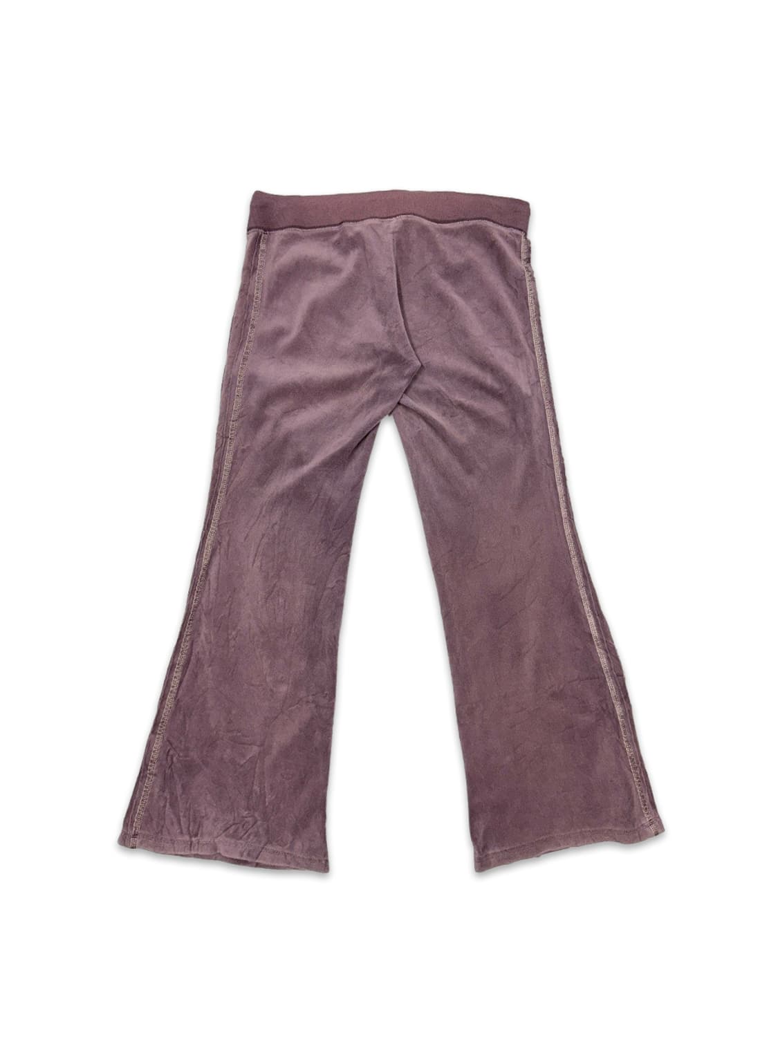 빈티지 퍼플 벨벳 로우라이즈 부츠컷 팬츠 상품이미지5