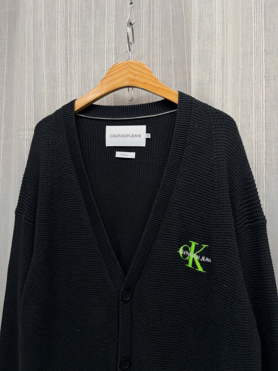 CK 캘빈클라인 진스 모노로고 코튼 가디건 상품이미지2