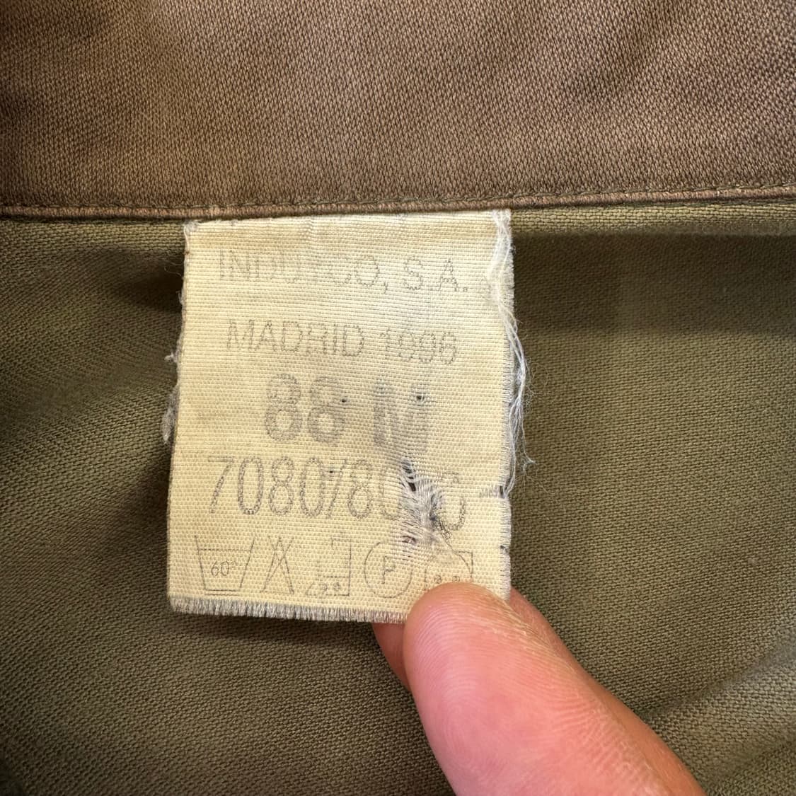 90s 빈티지 스페인 군 보스코소 필드 자켓 (S)   상품이미지7