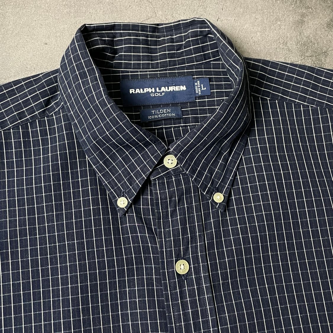 RALPH LAUREN 랄프로렌 네이비 체크 반팔 셔츠 A00769 상품이미지2