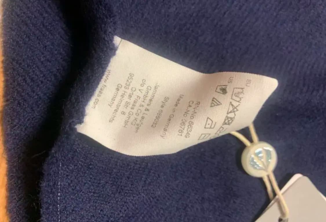 새제품 독일브랜드 프라스 fraas 울네이비 머플러 상품이미지7